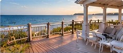 Oceanfront deck and railing